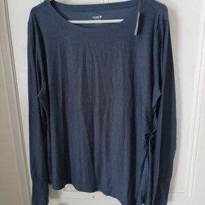 Old Navy Cloud motion tunic top with side ruching XL blue Activewear